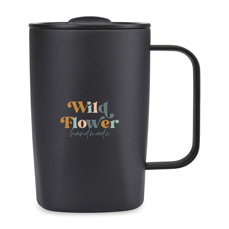 Aviana Rowan Recycled Stainless Steel Mug - 15 Oz. - Black 1 Aviana Rowan Recycled Stainless Steel Mug - 15 Oz. - Black 1