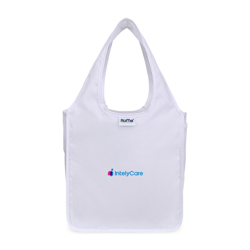 RuMe Recycled Ripstop rPET Mini Tote - White 1 RuMe Recycled Ripstop rPET Mini Tote - White 1