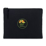 Recycled Cotton Zippered Pouch - AWARE - Black 1 Recycled Cotton Zippered Pouch - AWARE - Black 1
