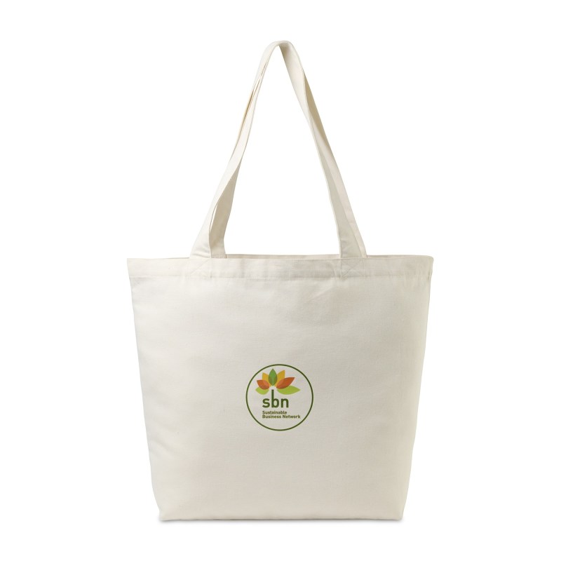 AWARE™ Recycled Cotton Shopper Tote with Interior Zip Pocket - Natural 1 AWARE™ Recycled Cotton Shopper Tote with Interior Zip Pocket - Natural 1