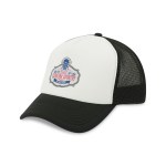 Merrimack Hat Co. Bronx Foam Trucker Cap - Black-White 1 Merrimack Hat Co. Bronx Foam Trucker Cap - Black-White 1