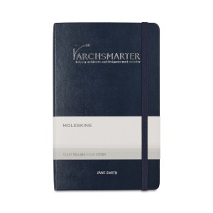 Moleskine® Hard Cover Large Double Layout Notebook - Sapphire Blue 1 Moleskine® Hard Cover Large Double Layout Notebook - Sapphire Blue 1