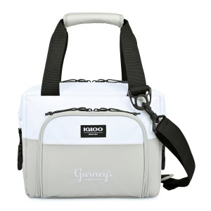Igloo Seadrift Snap Down 12 Can Cooler - White-Grey 1 Igloo Seadrift Snap Down 12 Can Cooler - White-Grey 1