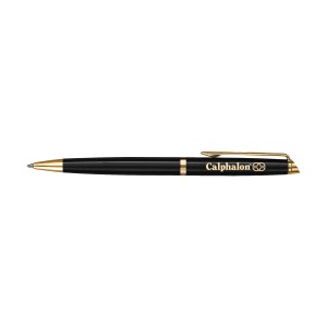 Waterman Hemisphere Ballpoint - Blue Ink - Black - Gold Trim 1 Waterman Hemisphere Ballpoint - Blue Ink - Black - Gold Trim 1