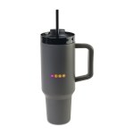 Adrian Travel Tumbler with Straw - 40 Oz. - Dark Grey 1 Adrian Travel Tumbler with Straw - 40 Oz. - Dark Grey 1
