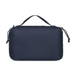 Parker Recycled rPET Dual Zippered Pouch - Navy - Alternate Parker Recycled rPET Dual Zippered Pouch - Navy - Alternate