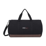 Ivy Recycled Cotton Barrel Duffel - AWARE™ - Black 1 Ivy Recycled Cotton Barrel Duffel - AWARE™ - Black 1