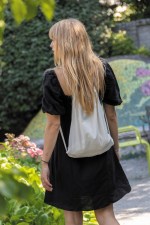 Impact AWARE™ Recycled Cotton Cinchpack 145g - Off White - Alternate Impact AWARE™ Recycled Cotton Cinchpack 145g - Off White - Alternate