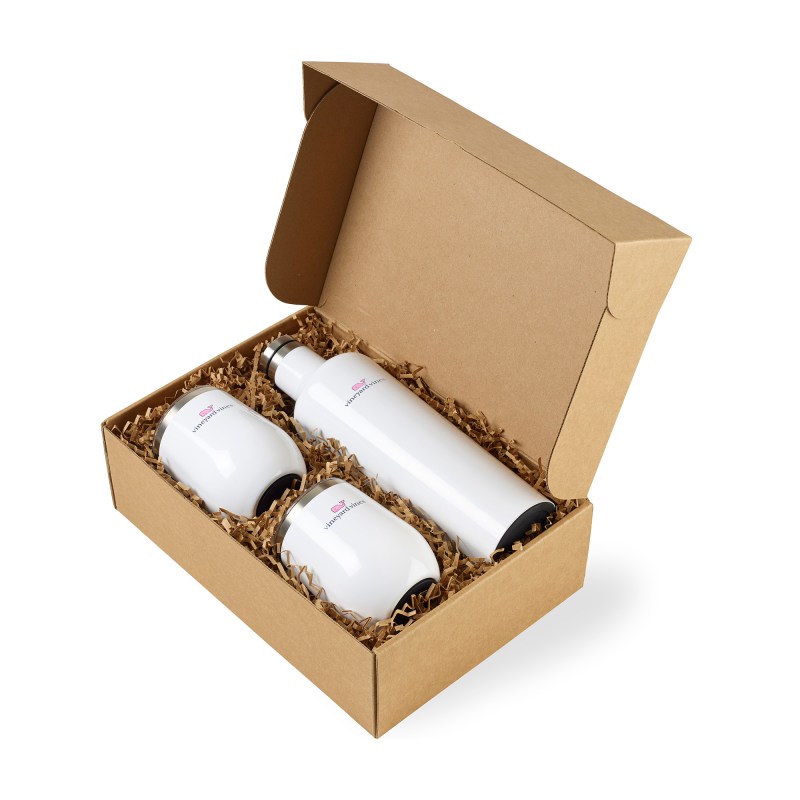 CORKCICLE® Canteen & Stemless Wine Cup Gift Set - Gloss White 1 CORKCICLE® Canteen & Stemless Wine Cup Gift Set - Gloss White 1