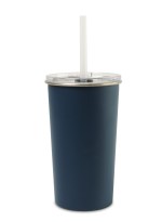 Arlo Classics Stainless Steel Tumbler with Straw - 20 Oz. - Matte Navy 2 Arlo Classics Stainless Steel Tumbler with Straw - 20 Oz. - Matte Navy 2