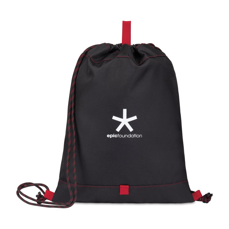 Repeat Recycled Poly Cinchpack - Red 1 Repeat Recycled Poly Cinchpack - Red 1