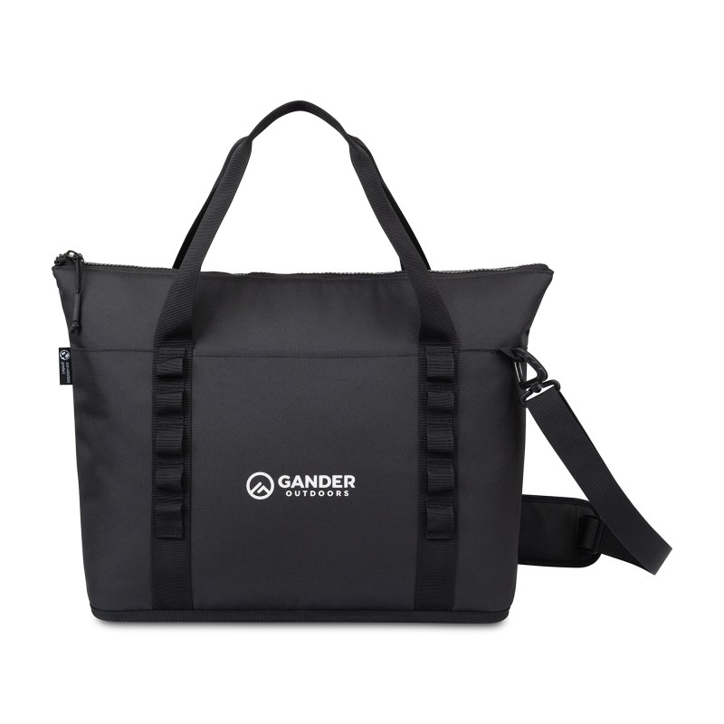 Acadia Recycled rPET Tote Cooler - Black 1 Acadia Recycled rPET Tote Cooler - Black 1