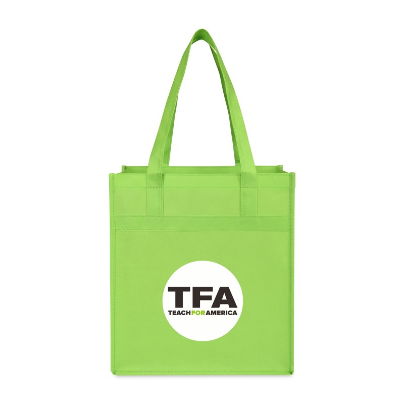 Arlo rPET Deluxe Shopper - Lime Green 1 Arlo rPET Deluxe Shopper - Lime Green 1