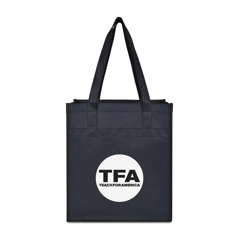 Arlo Recycled rPET Deluxe Shopper - Black 1 Arlo Recycled rPET Deluxe Shopper - Black 1