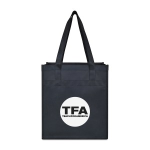 Arlo Recycled rPET Deluxe Shopper - Black 1 Arlo Recycled rPET Deluxe Shopper - Black 1