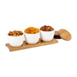 La Cuisine Appetizer Trio Tray - Wood 2 La Cuisine Appetizer Trio Tray - Wood 2