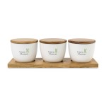 La Cuisine Appetizer Trio Tray - Wood - Alternate La Cuisine Appetizer Trio Tray - Wood - Alternate