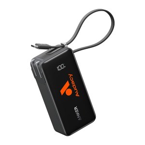 Anker Power Bank (10K, Fusion, Built-In Cable) - Black 1 Anker Power Bank (10K, Fusion, Built-In Cable) - Black 1