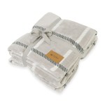 Elegant Lodge Recycled Polyester Throw Blanket - Lodge Grey 1 Elegant Lodge Recycled Polyester Throw Blanket - Lodge Grey 1