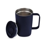 Aviana Rowan Recycled Stainless Steel Mug - 15 Oz. - Matte Navy - Alternate Aviana Rowan Recycled Stainless Steel Mug - 15 Oz. - Matte Navy - Alternate