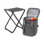 Cuisinart Outdoors Folding Chair Backpack Cooler - Medium Grey - Alternate Cuisinart Outdoors Folding Chair Backpack Cooler - Medium Grey - Alternate