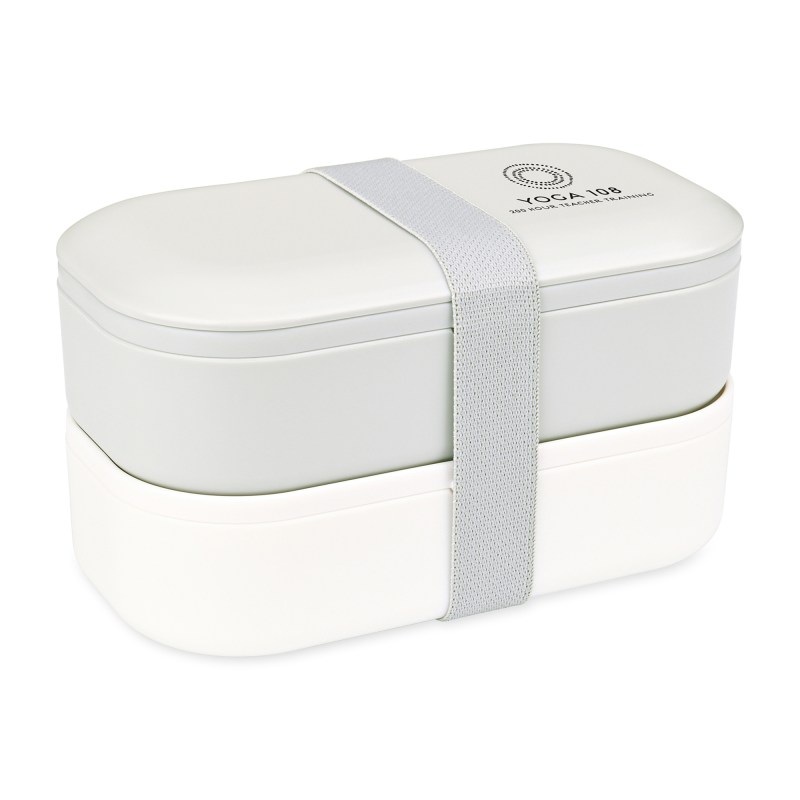 Oishii Bento Box - Grey-Cream 1 Oishii Bento Box - Grey-Cream 1