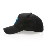Impact 5 Panel 280gr Recycled Cotton Cap - AWARE - Black - Alternate Impact 5 Panel 280gr Recycled Cotton Cap - AWARE - Black - Alternate