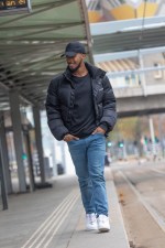 Impact 5 Panel 280gr Recycled Cotton Cap - AWARE - Black - Alternate Impact 5 Panel 280gr Recycled Cotton Cap - AWARE - Black - Alternate
