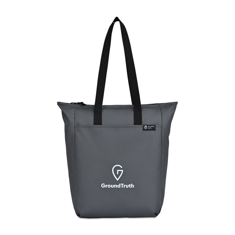 Renew AWARE™ rPET Zippered Tote - Durango Grey 1 Renew AWARE™ rPET Zippered Tote - Durango Grey 1