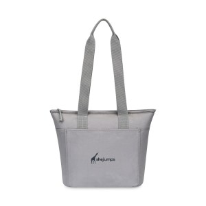 Aviana™ Rowan Recycled Nylon Tote Cooler - Aware™ - Taupe 1 Aviana™ Rowan Recycled Nylon Tote Cooler - Aware™ - Taupe 1