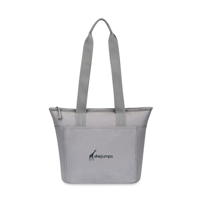 Aviana™ Rowan Recycled Nylon Tote Cooler - Aware™ - Taupe 1 Aviana™ Rowan Recycled Nylon Tote Cooler - Aware™ - Taupe 1
