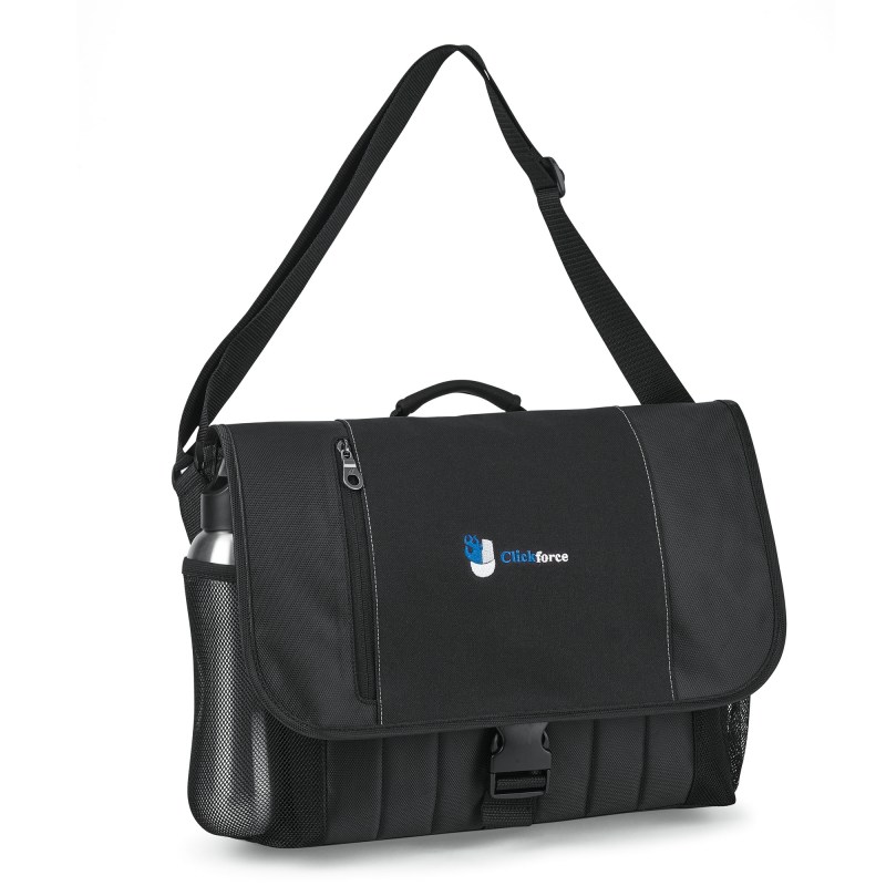 Baylor Laptop Messenger - Black 1 Baylor Laptop Messenger - Black 1