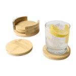 Bamboo Coaster Set - Bamboo - Alternate Bamboo Coaster Set - Bamboo - Alternate