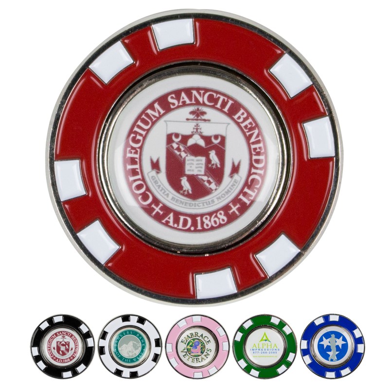 Metal Poker Chip Magnetic Ball Marker 1 Metal Poker Chip Magnetic Ball Marker 1