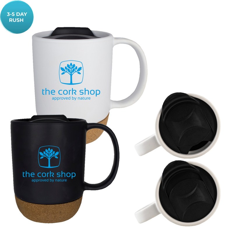 14 Oz Ceramic Cork Bottom Mug 1 14 Oz Ceramic Cork Bottom Mug 1