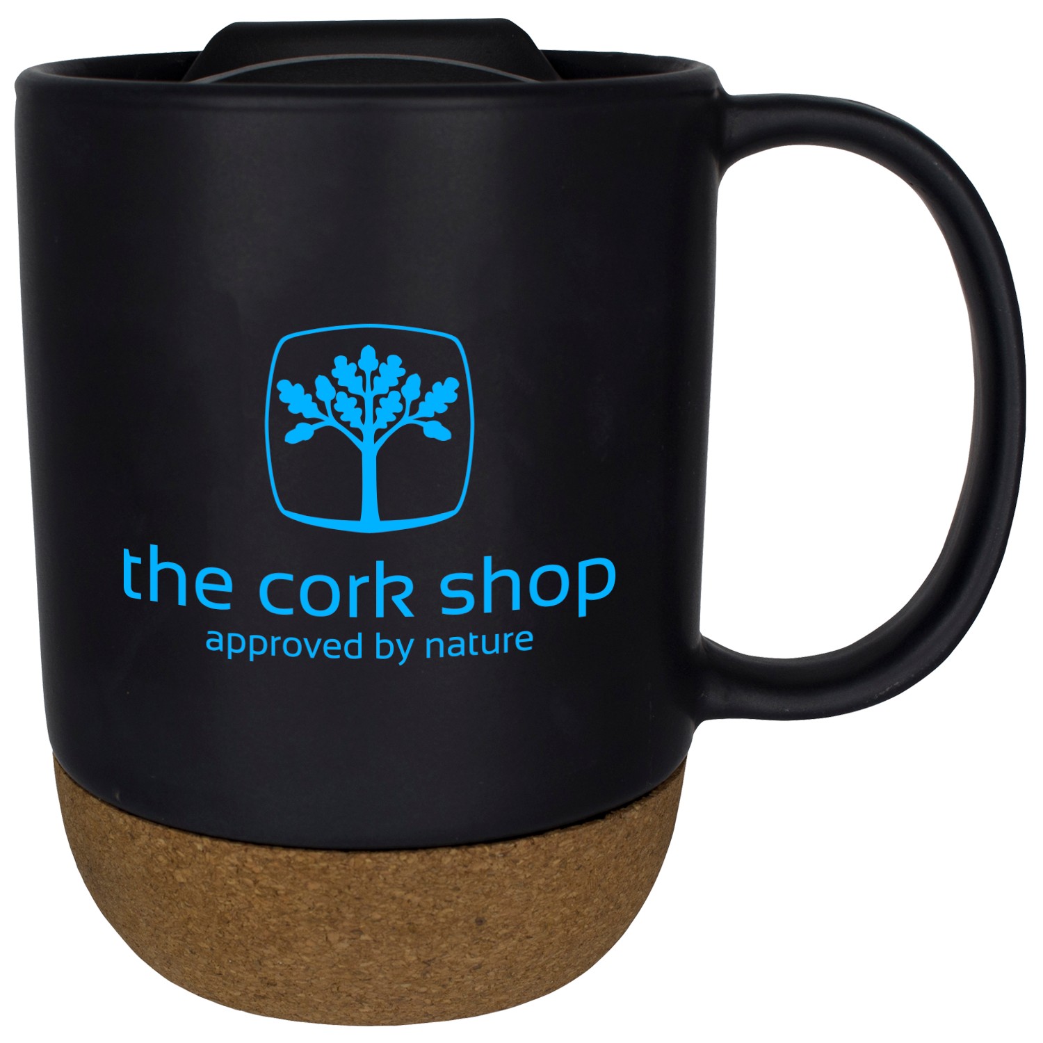 14 Oz Ceramic Cork Bottom Mug 1