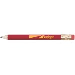 Round Wooden Golf Pencil With Eraser - Green Round Wooden Golf Pencil With Eraser - Green