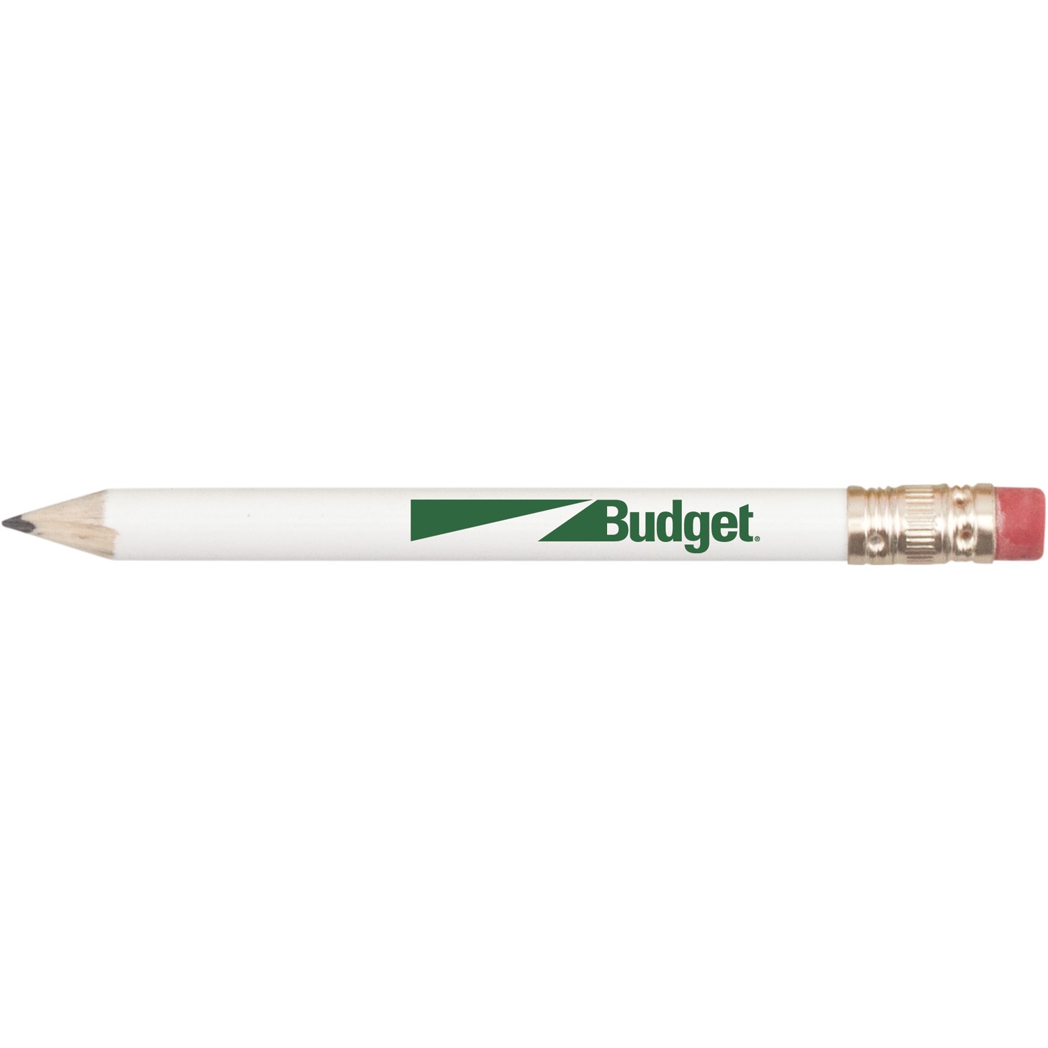 Round Wooden Golf Pencil With Eraser 1