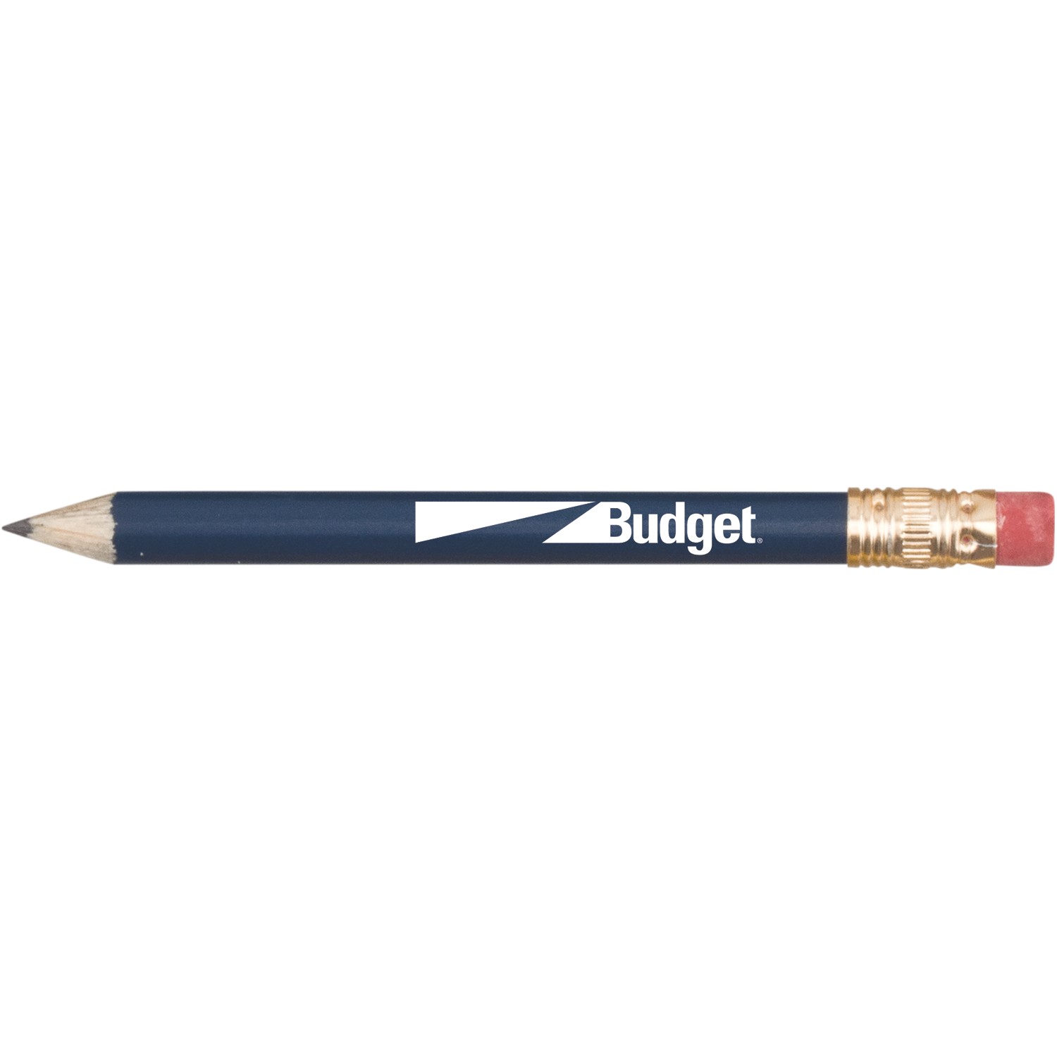 Round Wooden Golf Pencil With Eraser 1