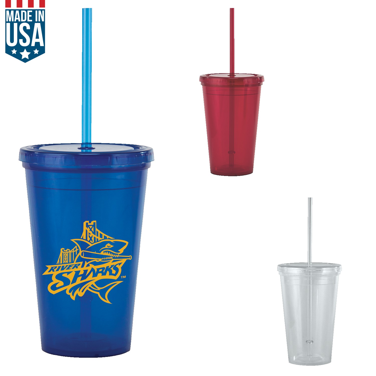 16 Oz Bolero Tumbler With Straw 1