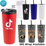 22 Oz. Powder Coated Tumbler With Hot/Cold Lid 1 22 Oz. Powder Coated Tumbler With Hot/Cold Lid 1