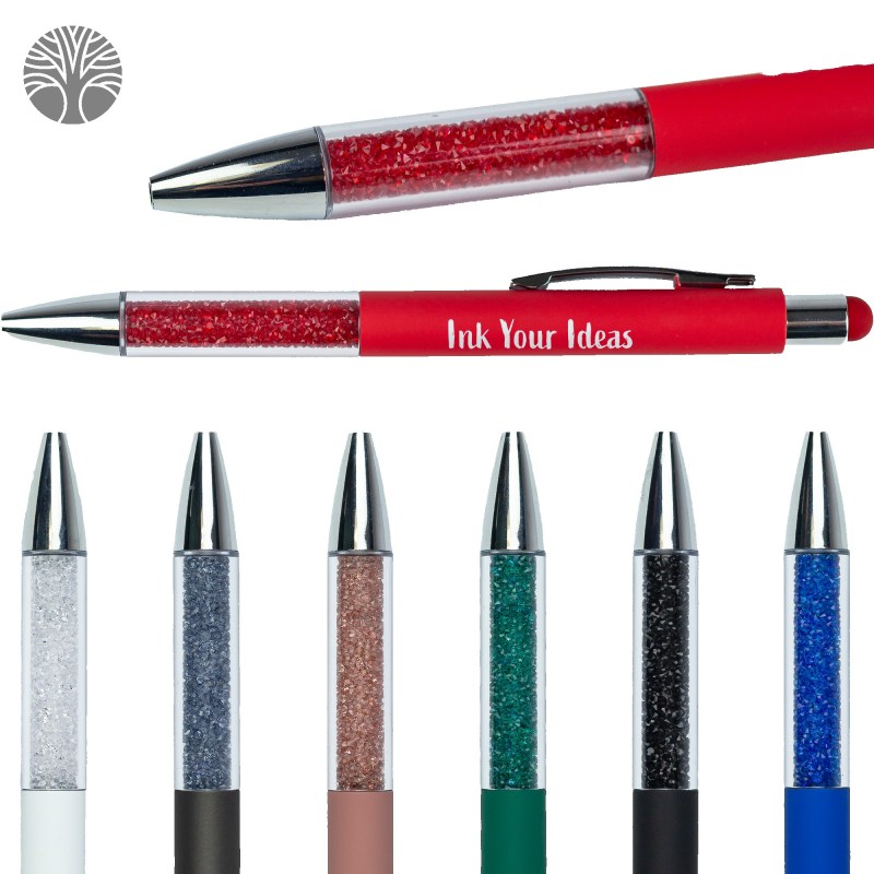 Recycled Glitter Grip Stylus Pen 1 Recycled Glitter Grip Stylus Pen 1
