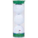 3 Ball Clear Tube with Titleist Golf Balls 2 3 Ball Clear Tube with Titleist Golf Balls 2