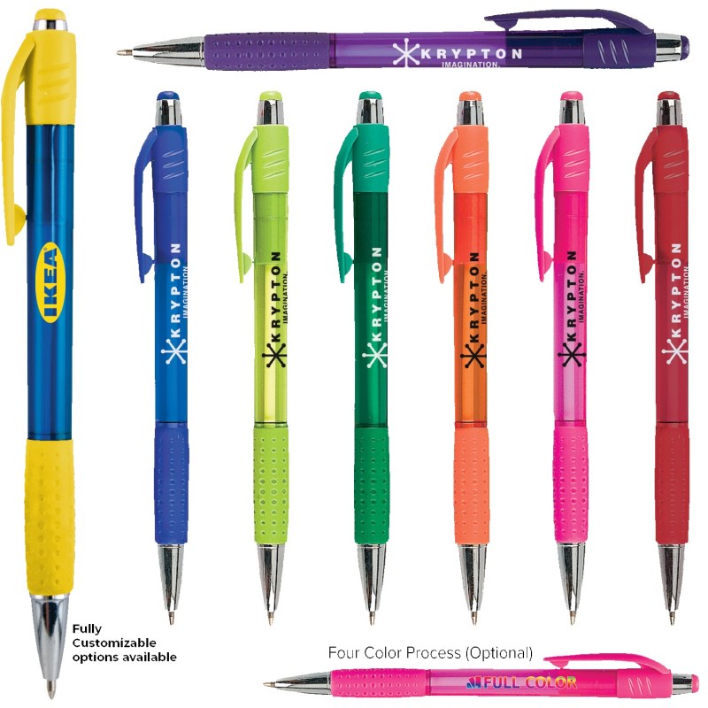 Krypton Translucent Matching Gripper Pen 1 Krypton Translucent Matching Gripper Pen 1