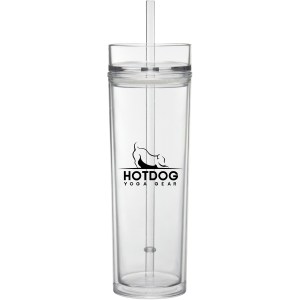 16 Oz Tube Tumbler With Straw 2 16 Oz Tube Tumbler With Straw 2