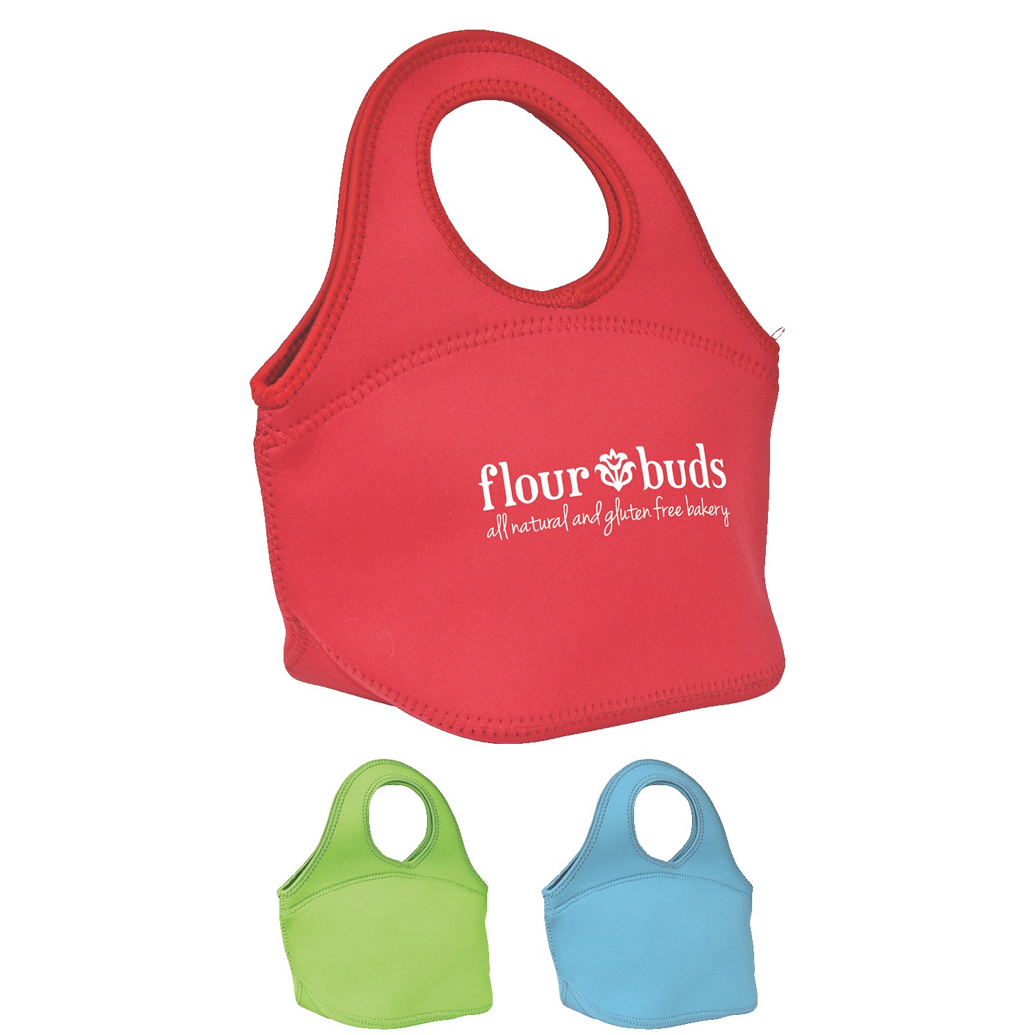 Easy Carry Zippered Neoprene Lunch Bag 1