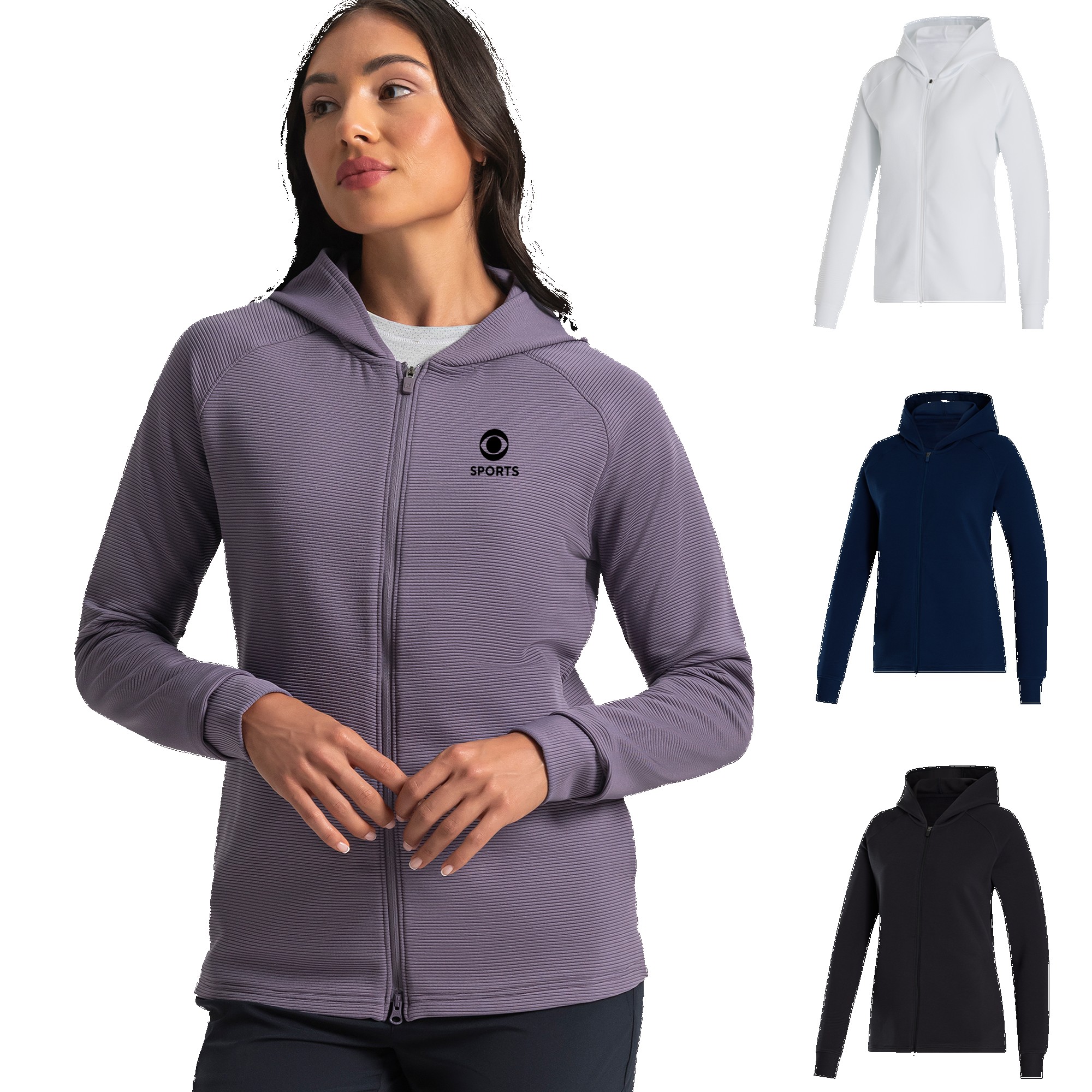 FootJoy Womens Full Zip Ottoman Hoodie 1