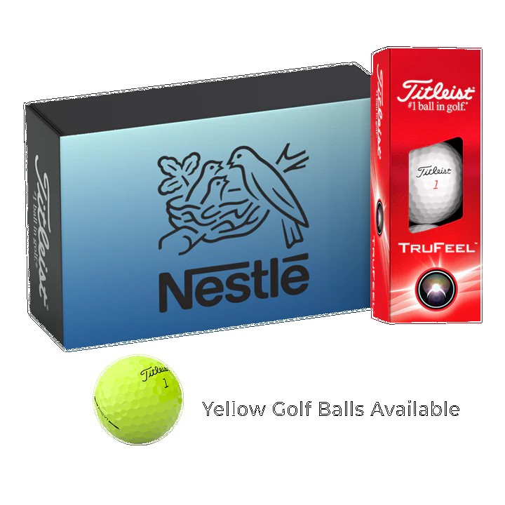Titleist Half Dozen Custom Golf Ball Box with Stock Sleeves 1 Titleist Half Dozen Custom Golf Ball Box with Stock Sleeves 1