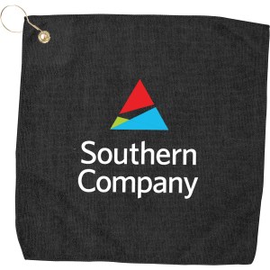 15" X 15" Hemmed Golf Towel With Grommet And Hook 2 15" X 15" Hemmed Golf Towel With Grommet And Hook 2