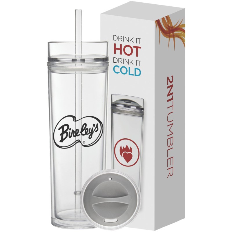 16 Oz Tube Tumbler Hot & Cold Gift Set 2 16 Oz Tube Tumbler Hot & Cold Gift Set 2